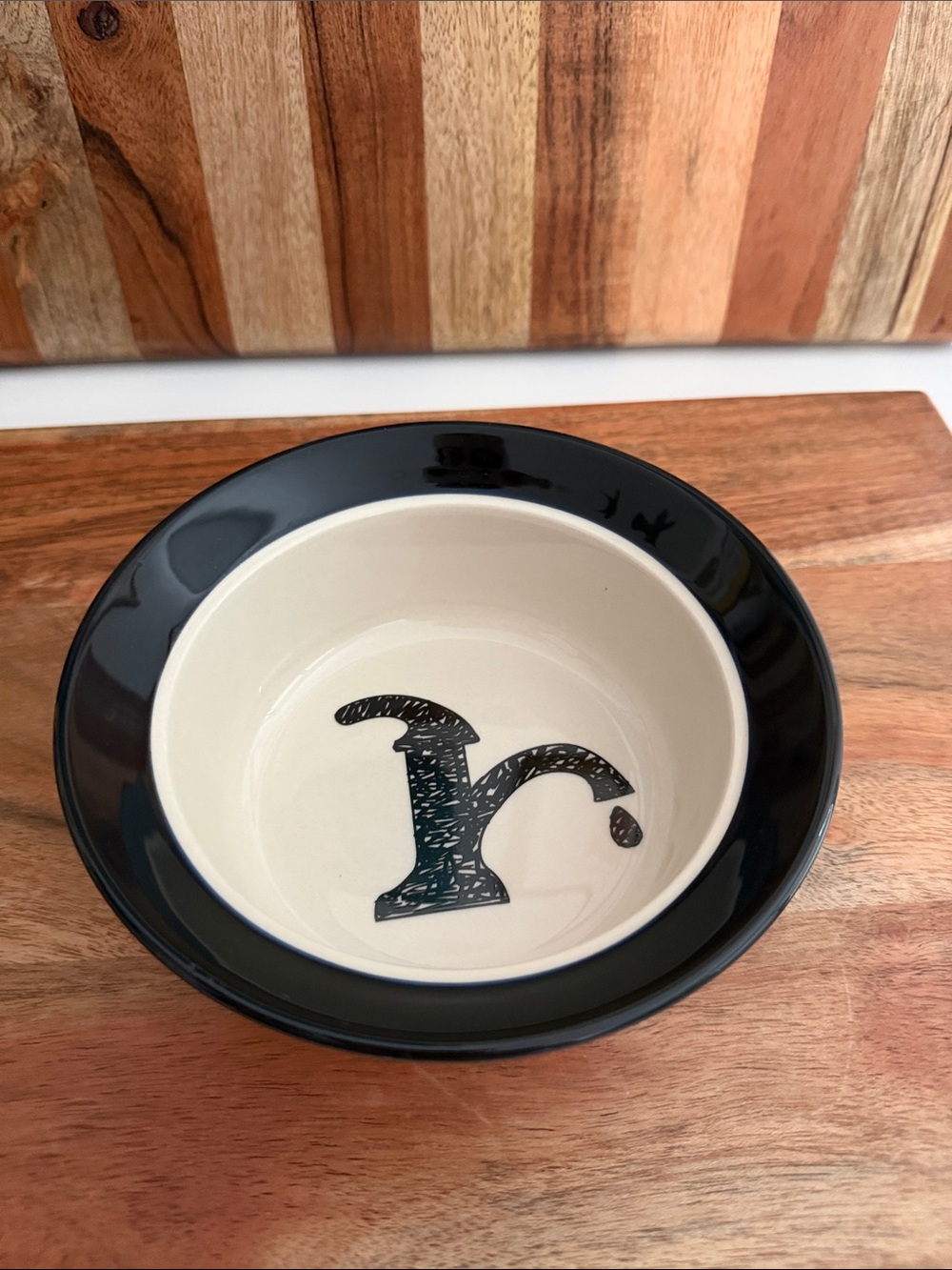 PetRageous Water Bowl Ceramic 6” Diameter